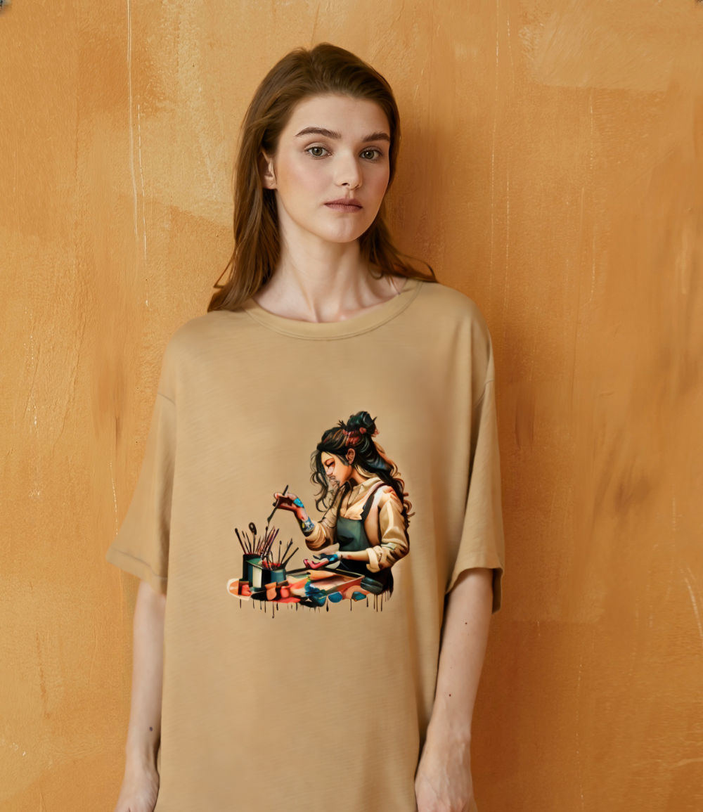 Unisex Oversized T-Shirt Drop Shoulder