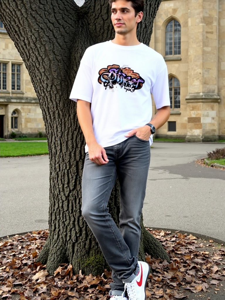 Unisex Oversized T-Shirt Drop Shoulder
