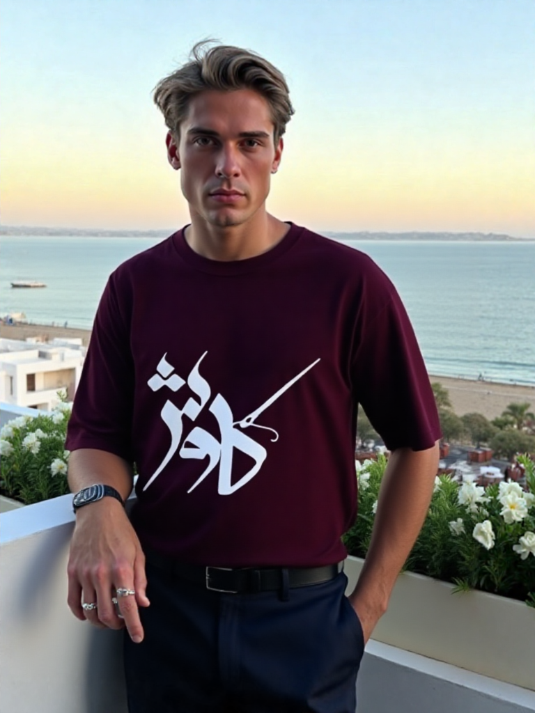 Kaavish White, T-Shirt Drop Shoulder
