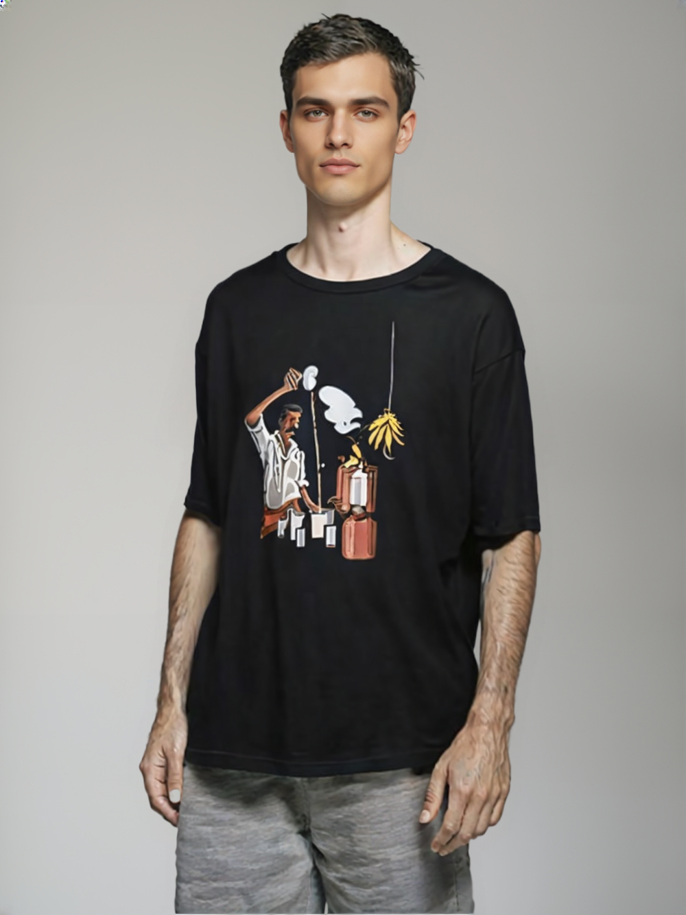 Unisex Oversized T-Shirt Drop Shoulder