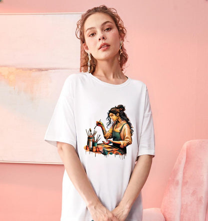 Unisex Oversized T-Shirt Drop Shoulder