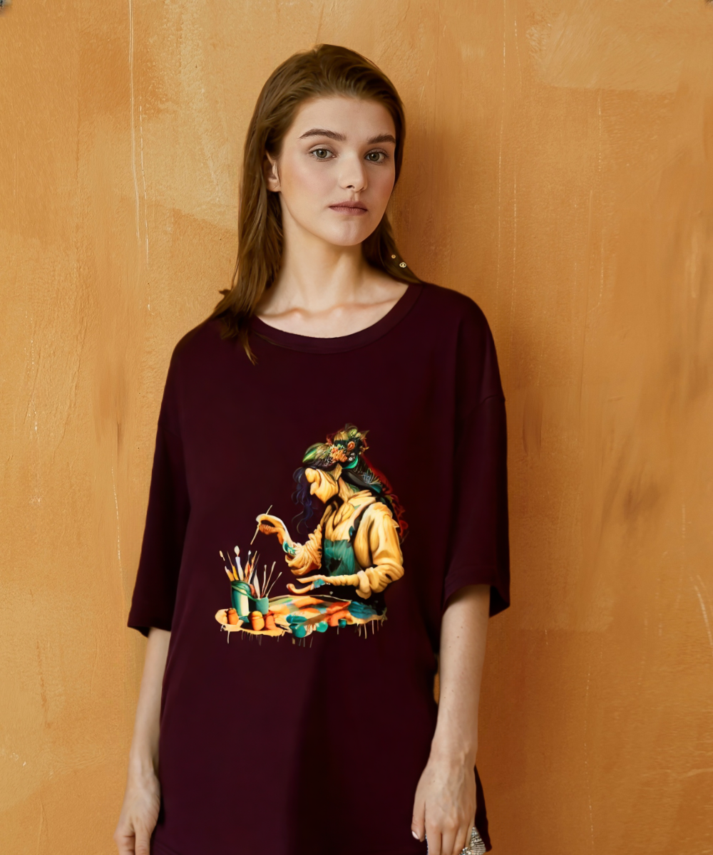 Unisex Oversized T-Shirt Drop Shoulder