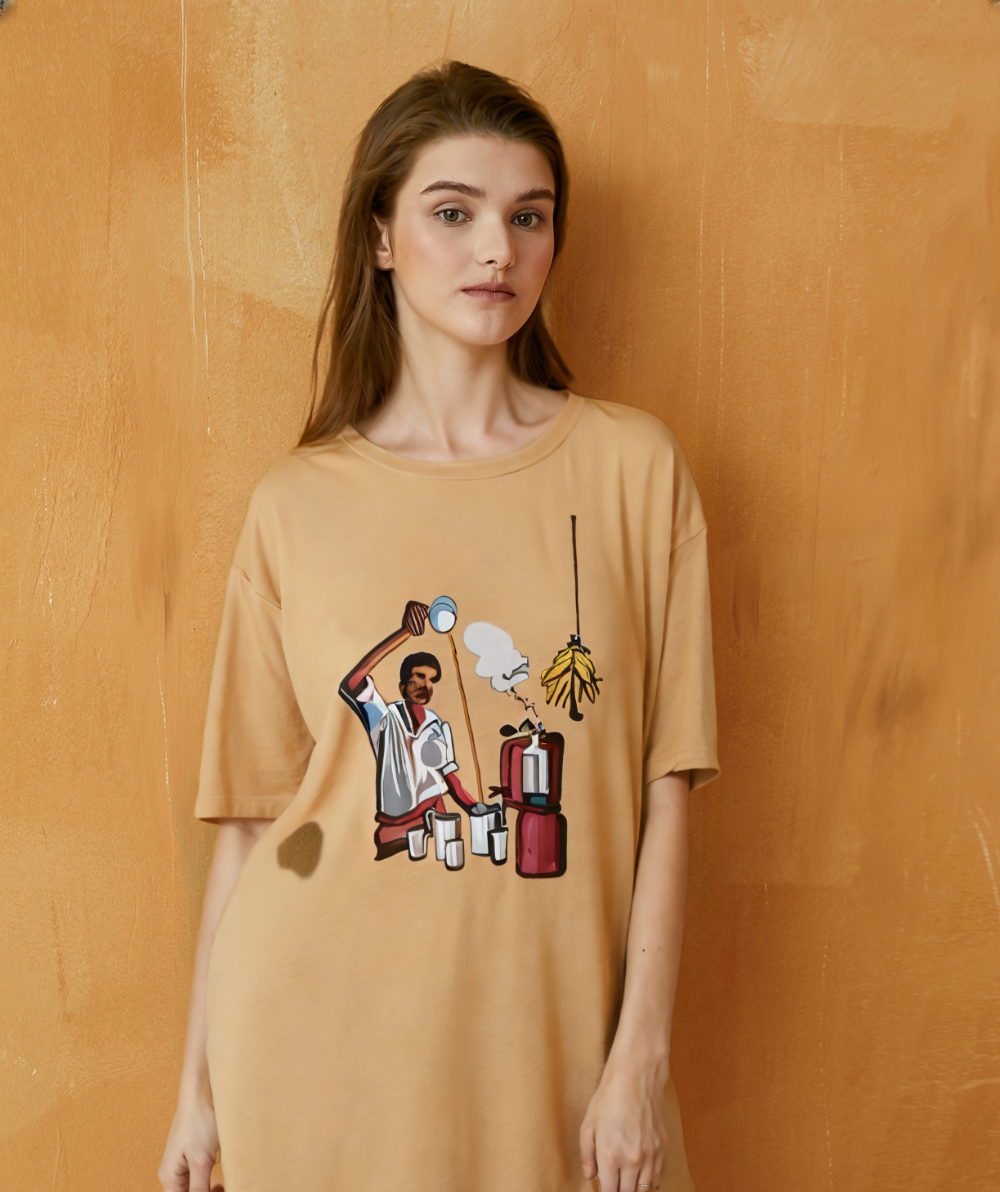 Unisex Oversized T-Shirt Drop Shoulder