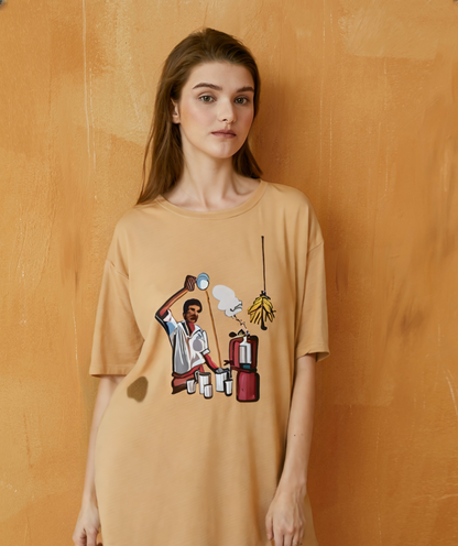 Unisex Oversized T-Shirt Drop Shoulder