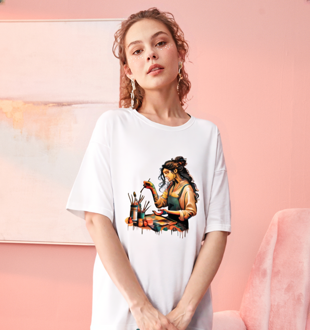 Unisex Oversized T-Shirt Drop Shoulder