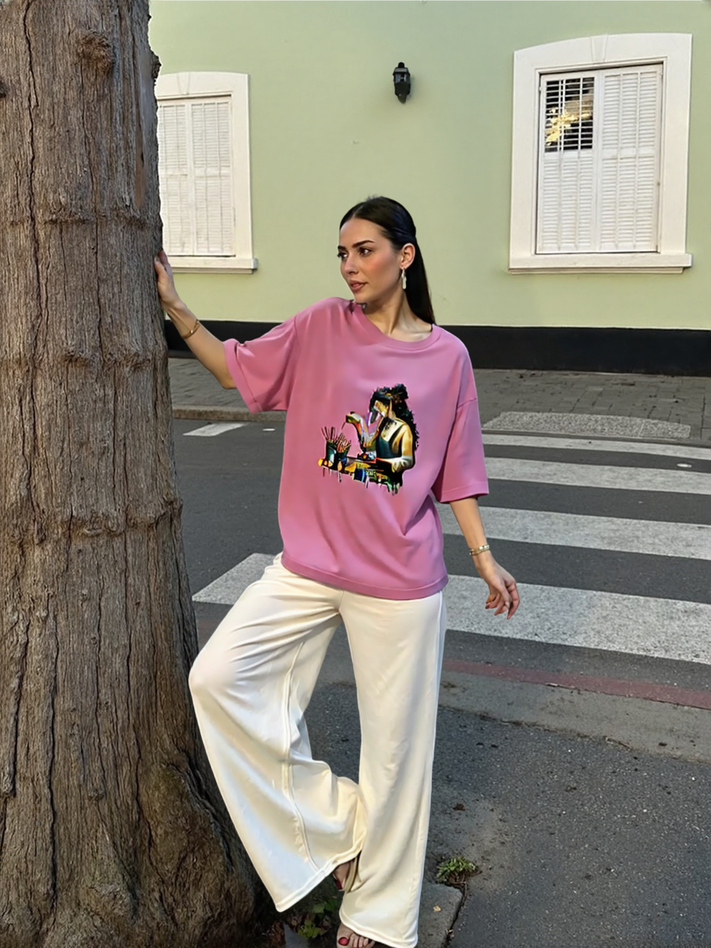 Unisex Oversized T-Shirt Drop Shoulder