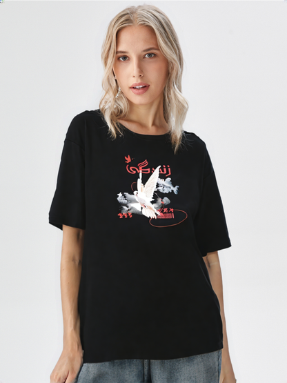 Unisex Oversized "Zindagi" T-Shirt Drop Shoulder